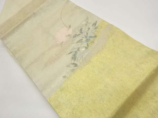 JAPANESE KIMONO / ROSE HANA-BA PATTERN ORIGIDASHI NAGOYA OBI
